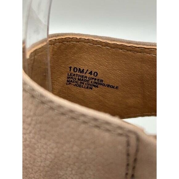 Lucky Brand Womens Joellen Wedge Sandals Open Toe Zip Up Desert Taupe Size 10M - Picture 11 of 12